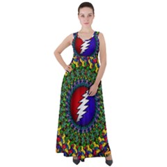 Grateful Dead Empire Waist Velour Maxi Dress