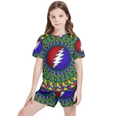 Grateful Dead Kids  Tee And Sports Shorts Set