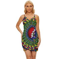 Grateful Dead Wrap Tie Front Dress by Jancukart