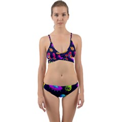 Space Pattern Wrap Around Bikini Set by Ravend