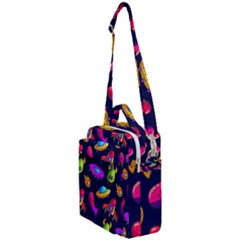 Space Pattern Crossbody Day Bag by Ravend