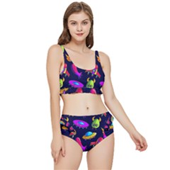 Space Pattern Frilly Bikini Set by Ravend