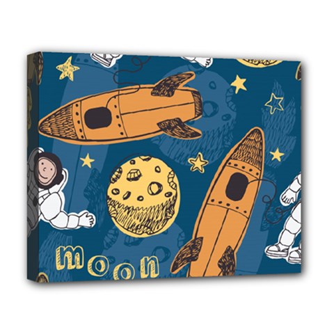 Missile Pattern Deluxe Canvas 20  X 16  (stretched) by Ravend