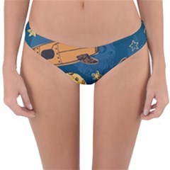 Missile Pattern Reversible Hipster Bikini Bottoms by Ravend