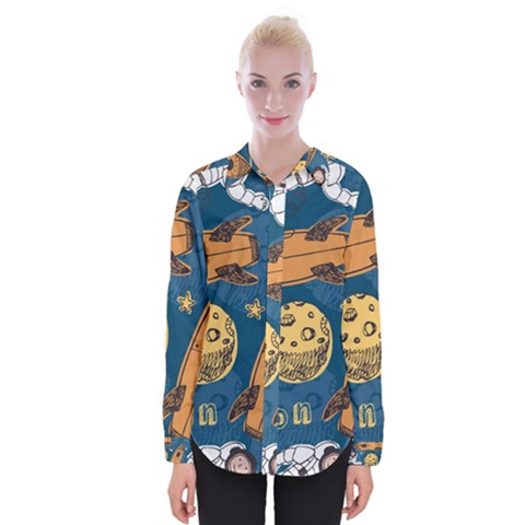 Missile Pattern Womens Long Sleeve Shirt by Ravend