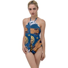 Missile Pattern Go With The Flow One Piece Swimsuit by Ravend