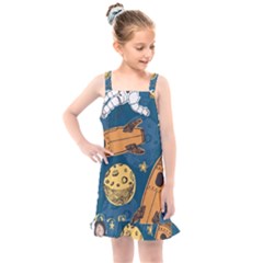 Missile Pattern Kids  Overall Dress by Ravend