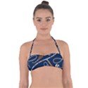 Chains Seamless Pattern Halter Bandeau Bikini Top View1