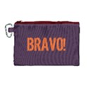 Bravo! Italian saying Canvas Cosmetic Bag (Large) View1