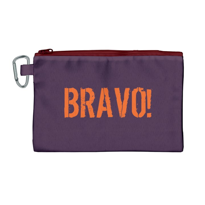 Bravo! Italian saying Canvas Cosmetic Bag (Large)