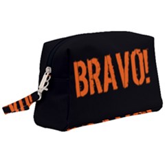 Bravo! Italian Saying Wristlet Pouch Bag (large) by ConteMonfrey