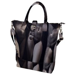 Three Graces Sculpture Detail Buckle Top Tote Bag by dflcprintsclothing