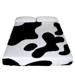 Cow Pattern Fitted Sheet (queen Size) by Wegoenart