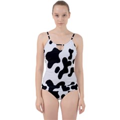 Cow Pattern Cut Out Top Tankini Set by Wegoenart