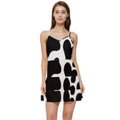 Cow Pattern Short Frill Dress by Wegoenart