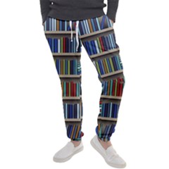 Bookshelf Men s Jogger Sweatpants by Wegoenart