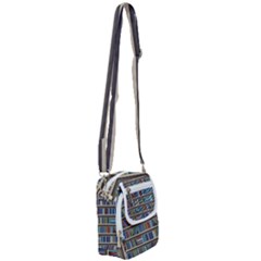 Bookshelf Shoulder Strap Belt Bag by Wegoenart