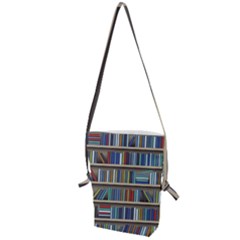 Bookshelf Folding Shoulder Bag by Wegoenart