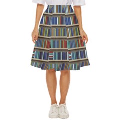 Bookshelf Classic Short Skirt by Wegoenart