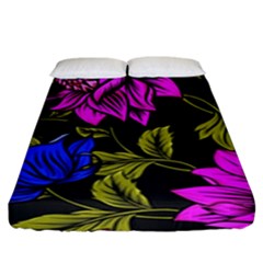 Botany Floral Flower Plant Petals Fitted Sheet (king Size) by Wegoenart