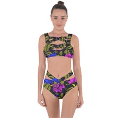 Botany Floral Flower Plant Petals Bandaged Up Bikini Set  by Wegoenart