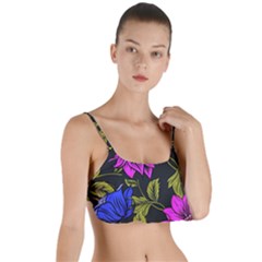 Botany Floral Flower Plant Petals Layered Top Bikini Top  by Wegoenart