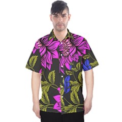 Botany Floral Flower Plant Petals Men s Hawaii Shirt