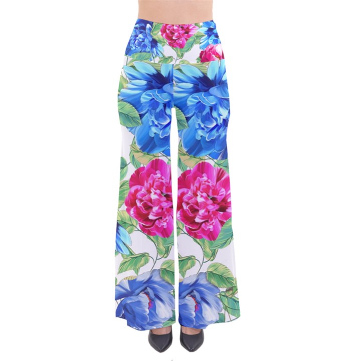 Flowers Floral Picture Flower So Vintage Palazzo Pants