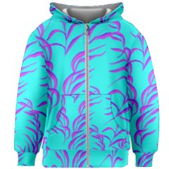 Branches Leaves Colors Summer Kids  Zipper Hoodie Without Drawstring by Wegoenart