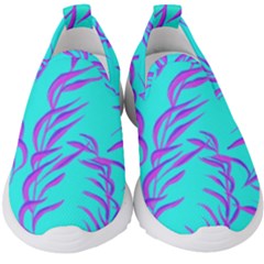 Branches Leaves Colors Summer Kids  Slip On Sneakers by Wegoenart