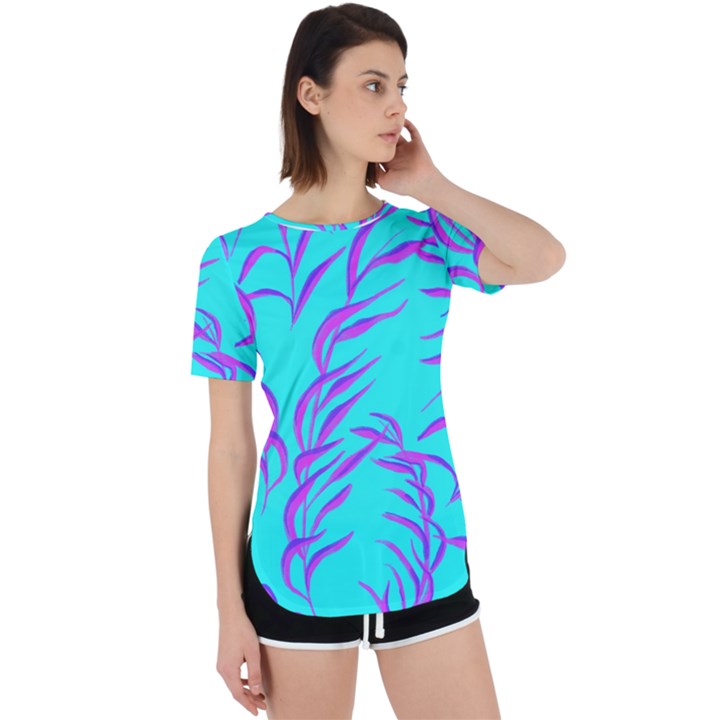 Branches Leaves Colors Summer Perpetual Short Sleeve T-Shirt