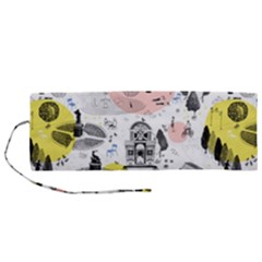 The Park  Pattern Design Roll Up Canvas Pencil Holder (m) by Wegoenart