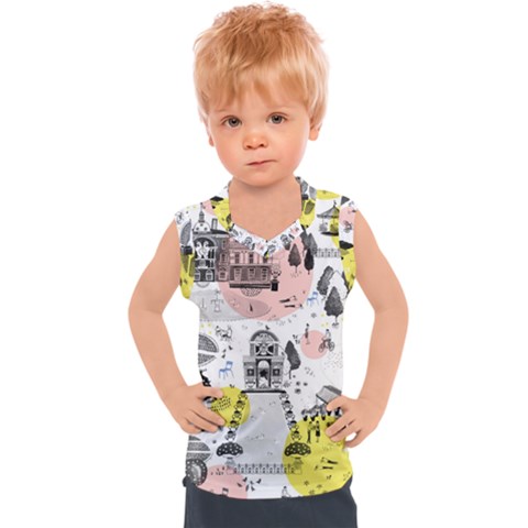 The Park  Pattern Design Kids  Sport Tank Top by Wegoenart