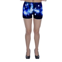 Tardis Background Space Skinny Shorts