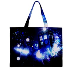 Tardis Background Space Zipper Mini Tote Bag