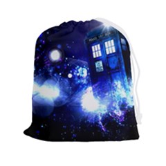 Tardis Background Space Drawstring Pouch (2xl)