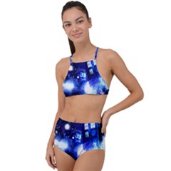 Tardis Background Space High Waist Tankini Set by Jancukart