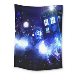 Tardis Background Space Medium Tapestry