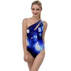 Tardis Background Space To One Side Swimsuit