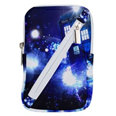 Tardis Background Space Belt Pouch Bag (large)