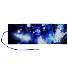 Tardis Background Space Roll Up Canvas Pencil Holder (m)