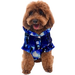 Tardis Background Space Dog Coat by Jancukart