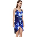 Tardis Background Space Wrap Frill Dress View3