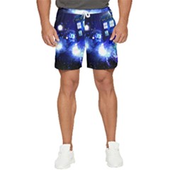 Tardis Background Space Men s Runner Shorts by Jancukart