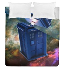 The Police Box Tardis Time Travel Device Used Doctor Who Duvet Cover Double Side (queen Size) by Jancukart