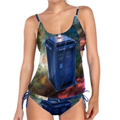 The Police Box Tardis Time Travel Device Used Doctor Who Tankini Set by Jancukart