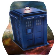 The Police Box Tardis Time Travel Device Used Doctor Who Car Seat Back Cushion  by Jancukart