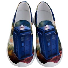 The Police Box Tardis Time Travel Device Used Doctor Who Men s Lightweight Slip Ons by Jancukart