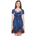 The Police Box Tardis Time Travel Device Used Doctor Who Inside Out Cap Sleeve Dress View1