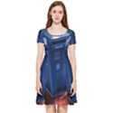 The Police Box Tardis Time Travel Device Used Doctor Who Inside Out Cap Sleeve Dress View3